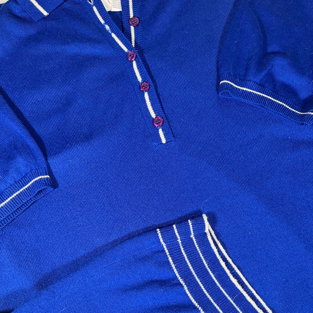 VINTAGE | RATIO Sweater Set | Blue | L - Picture 6 of 7